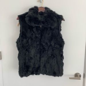 Saks Fifth Avenue Rabbit Fur Vest - size S/M